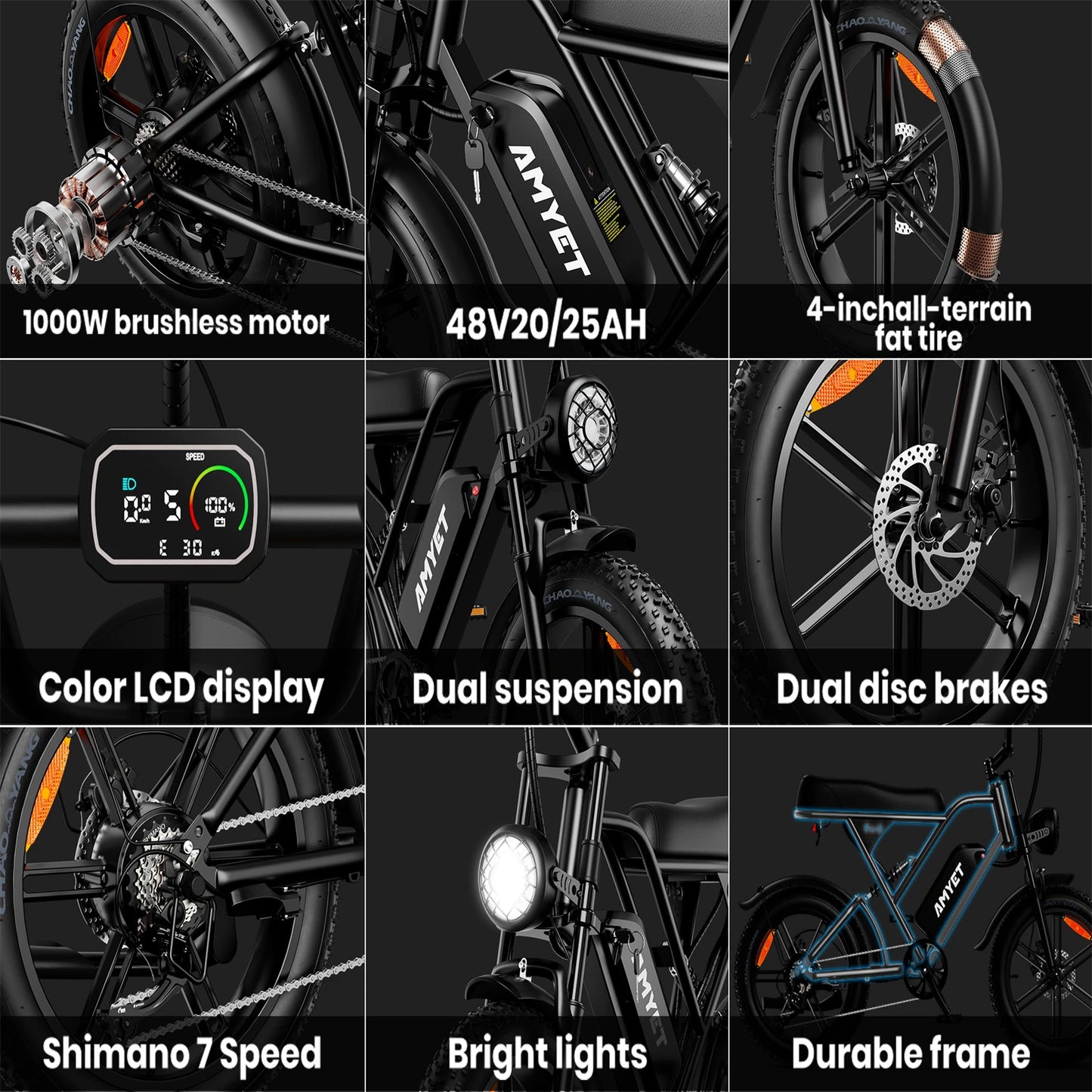 AMYET V9-G60 Adults Electric Bike