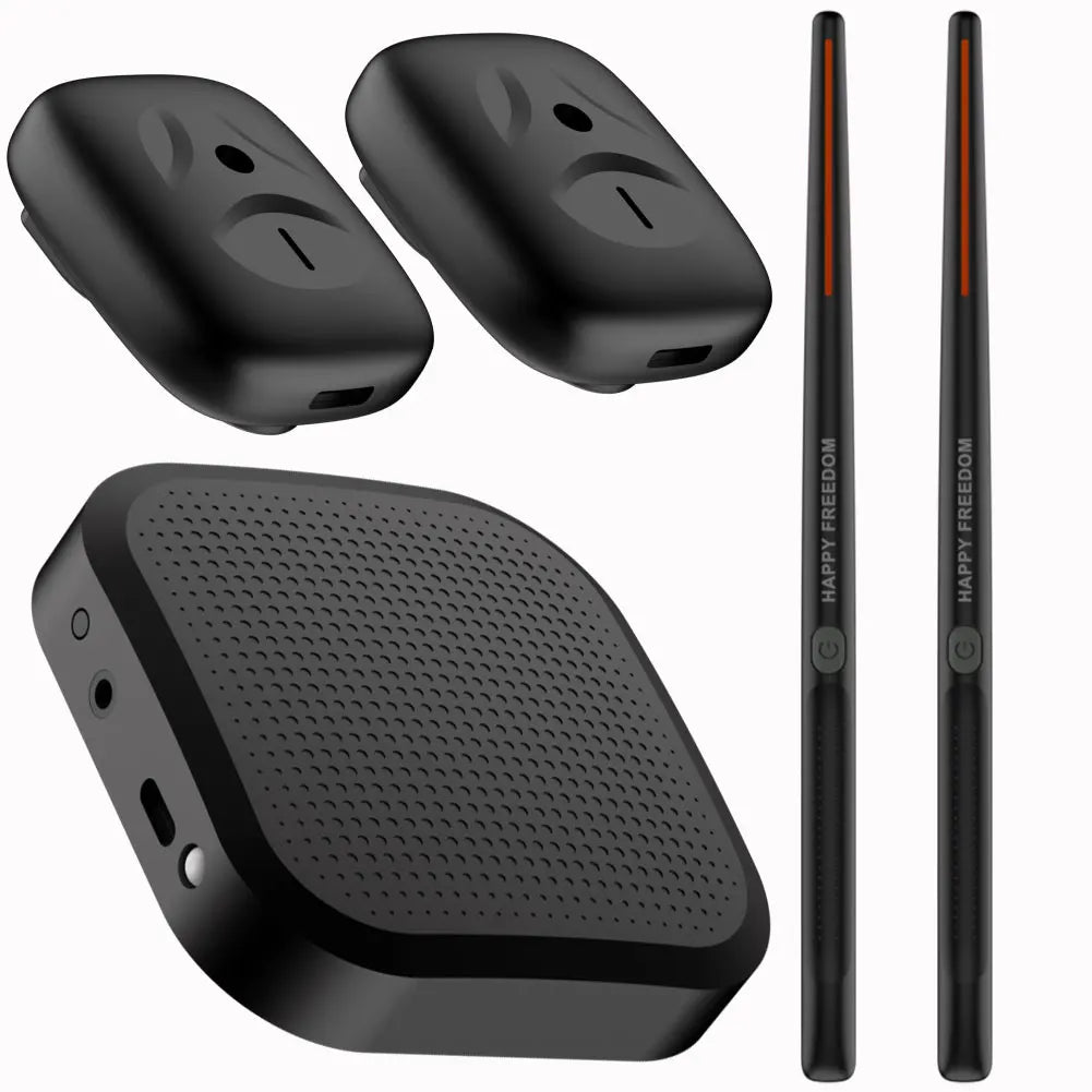 Electronic Virtual Air Drum Drumsticks Pedals Portable Smart Electronic Drum Set Professional for Beginners Children Adults