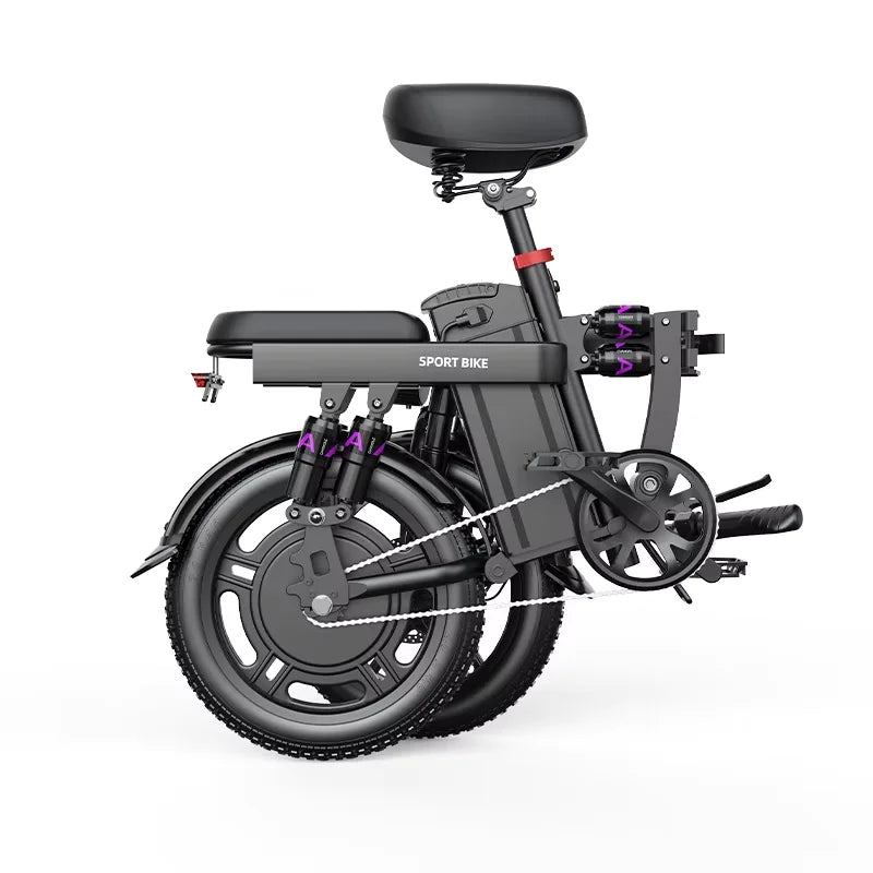 Ebike G16 1000W motor 48V 20AH battery, super shock absorption, foldable, 16 inch tires, urban commuting electric bicycle.