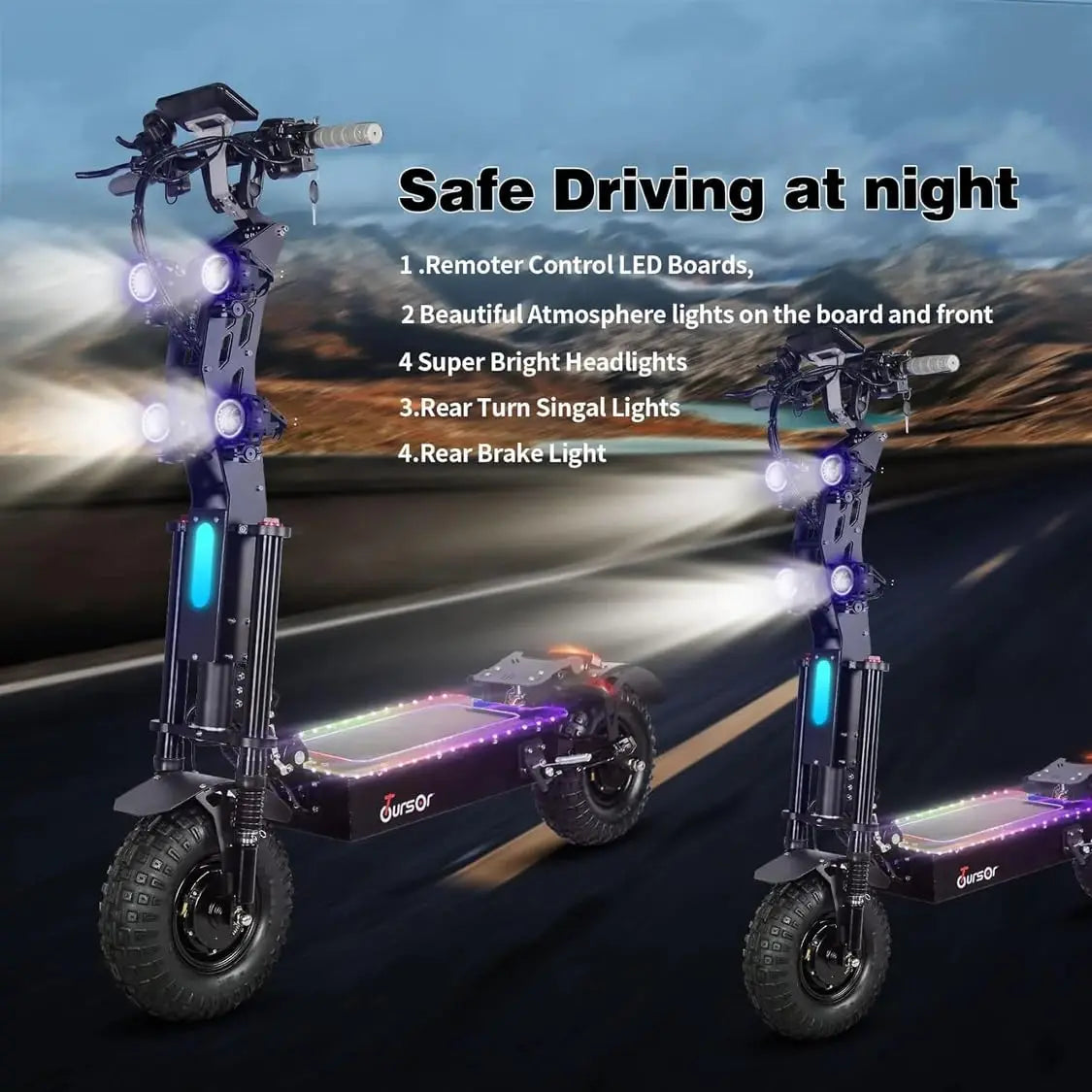 Electric Scooter for Adults with Seat