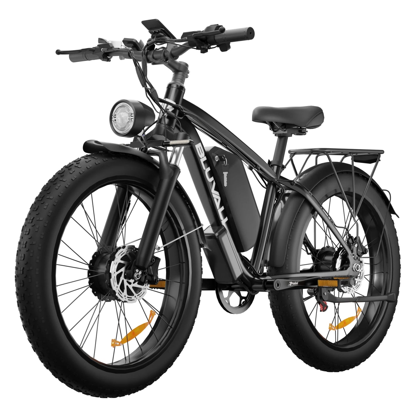 48V 2000W Electric Bike with 22.4AH Battery 26" Fat Tires for All-Terrain High-Speed Commuting Long Range Riding