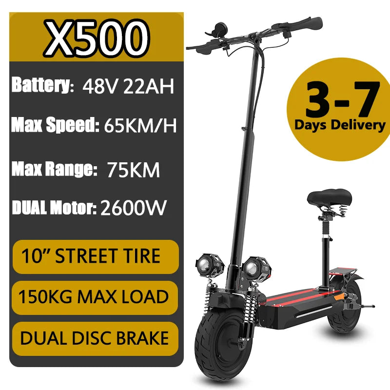 100KM Long Range Electric Scooter