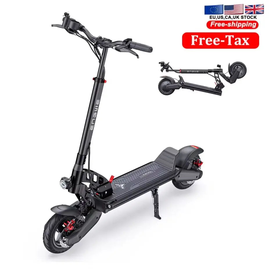 ENGWE Y400 Electric Foldable Scooter, 750W Motor, 23MPH Max Speed, 48V 10.4AH Battery, 25-Mile Range, Urban And Mountain Travel