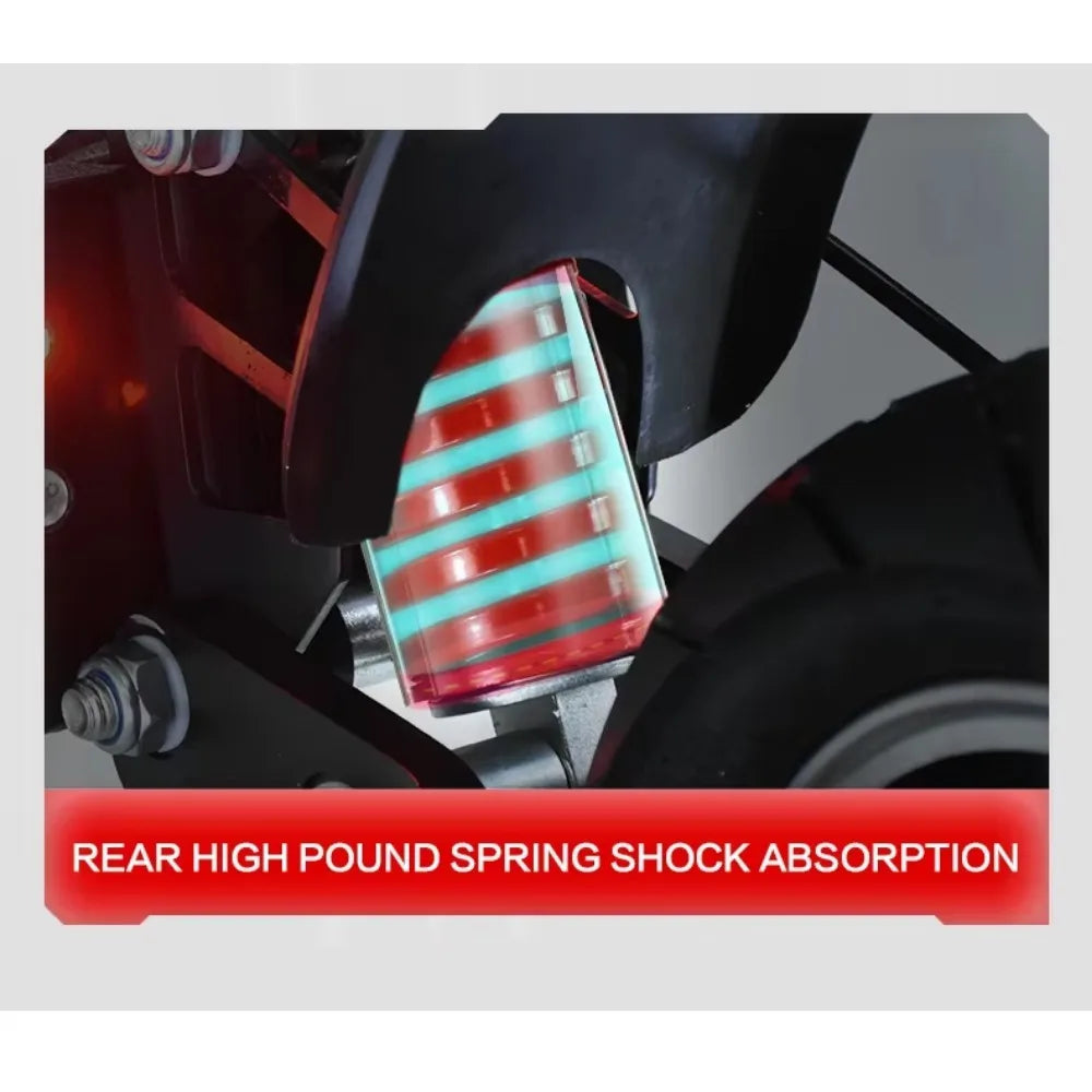 Boyueda Q7Pro E-Scooter 3200W Dual Motor 52V19ah Battery Shock-absorbing Seats Electric Scooter 10*3.5inch Silent Tire eScooters