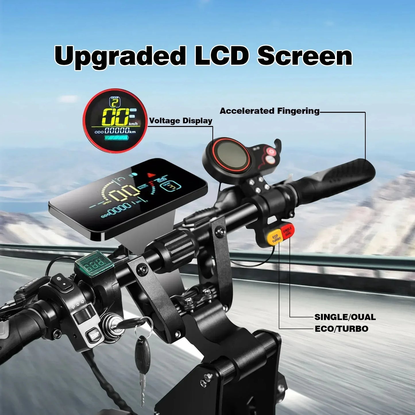 X8 PRO 8000W Dual Motor 60v Electric Scooter 14 Inch Big Off-Road Tyres Max Speed 95km/h Lcd Display Folding Scooter with Seat