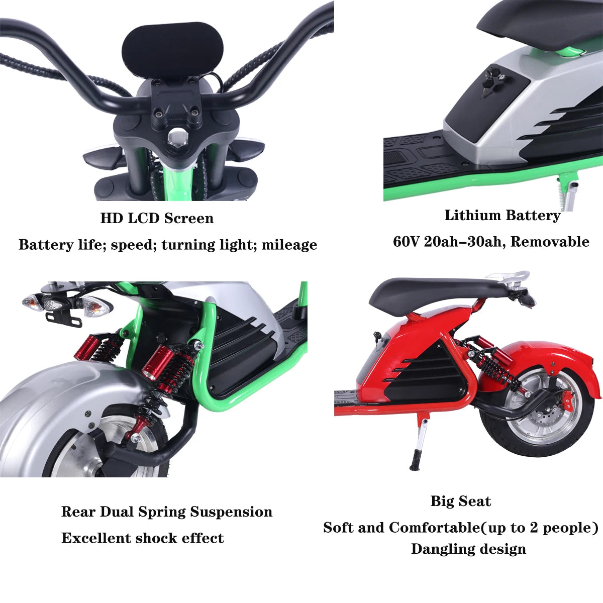Adult Electric Motorcycle  2 Wheel E Scooter