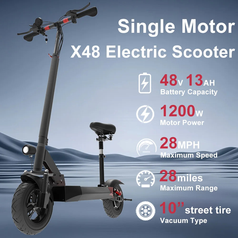 Like New X48 Electric Scooter with Seat