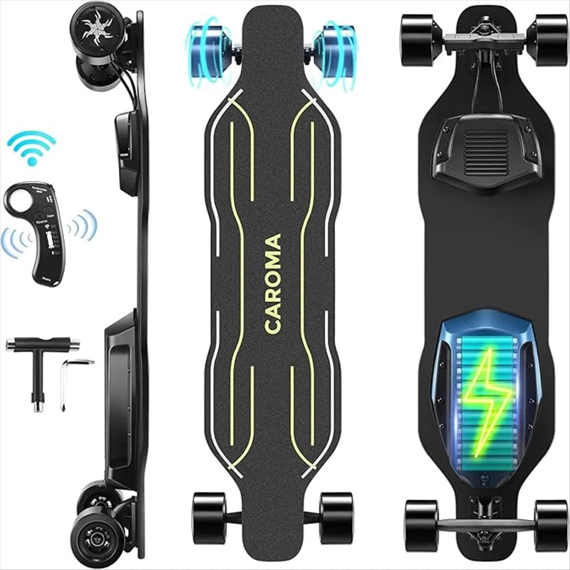 Electric Skateboards Longboards Dual-Drive Electric Scooter For Adults Teens With Remote Control And Charger Cycling Accessories