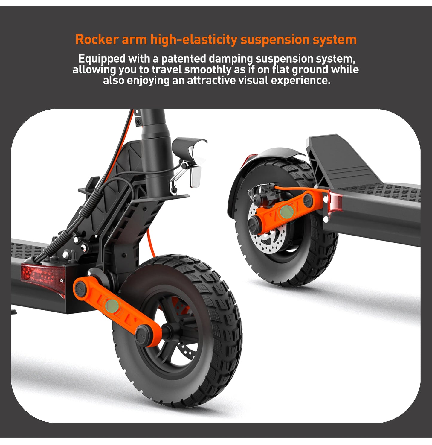 JOYOR S5-Z Adult Electric Scooter 600W Motor 48V13AH Battery Foldable E-Scooter 10" Off-Road Air Tire City EScooter