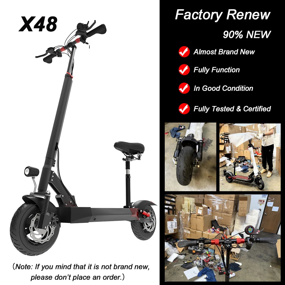 Like New X48 Electric Scooter with Seat