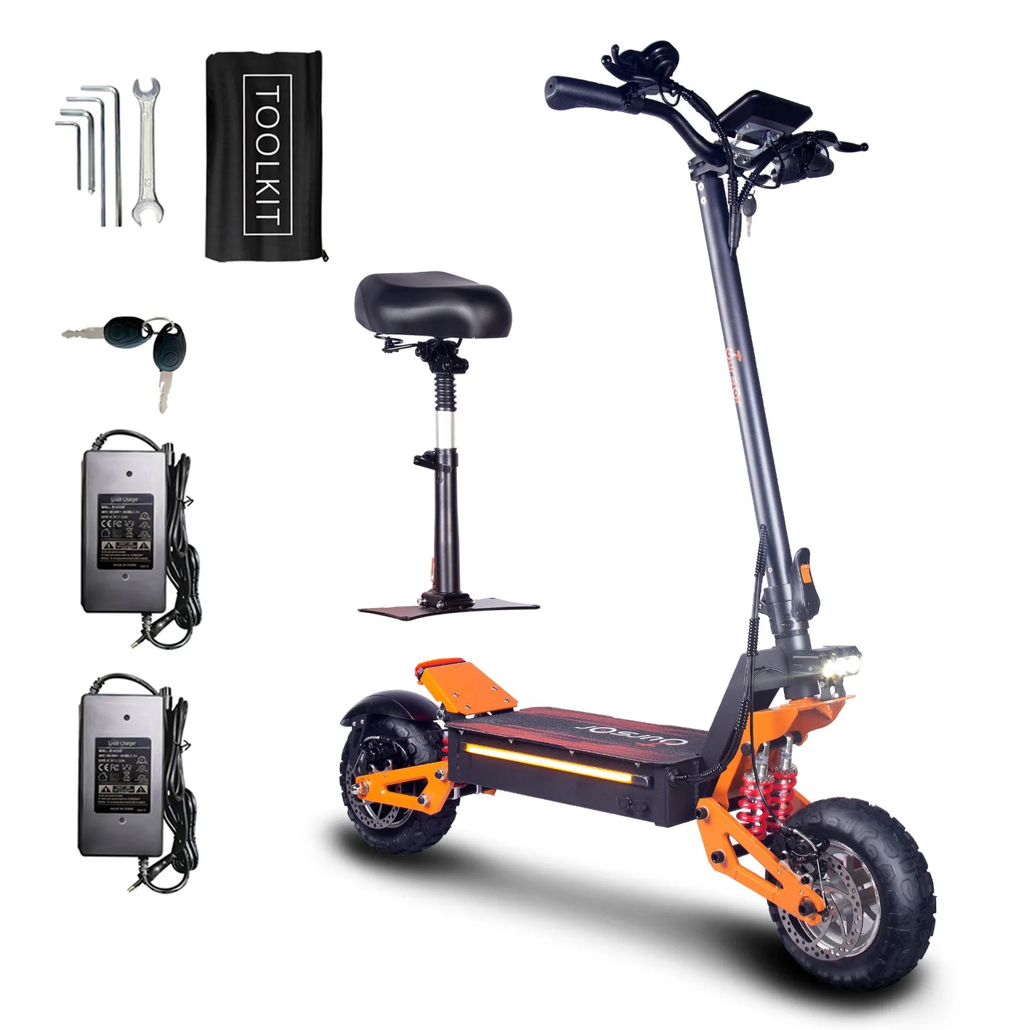 TOURSOR X5 Electric Scooter For Adults 2500W*2 Dual Motor 52V26Ah Battery E-Scooter 11Inch Tire Foldable Road EScooter