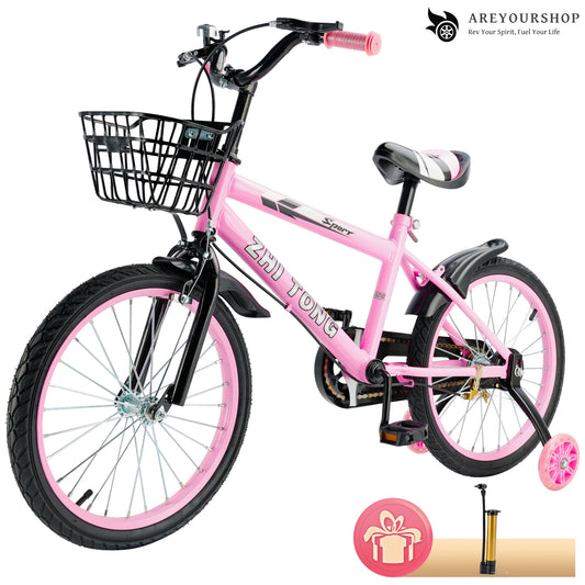 AREYOURSHOP 14/16/18 inch Kid's Bike Child Bicycle for Boys and Girls with Training Wheel for 3 to 10-Year-Old Toddler Beginners