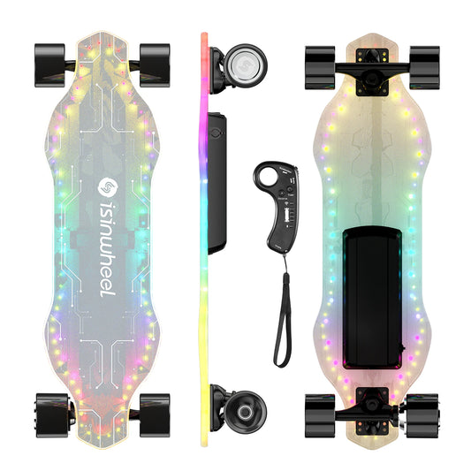 Isinwheel V6 Pro Electric Skateboard 25.3V 4.5Ah Battery 500W Motor 74*51MM Four wheels E-skateboard E-scooter