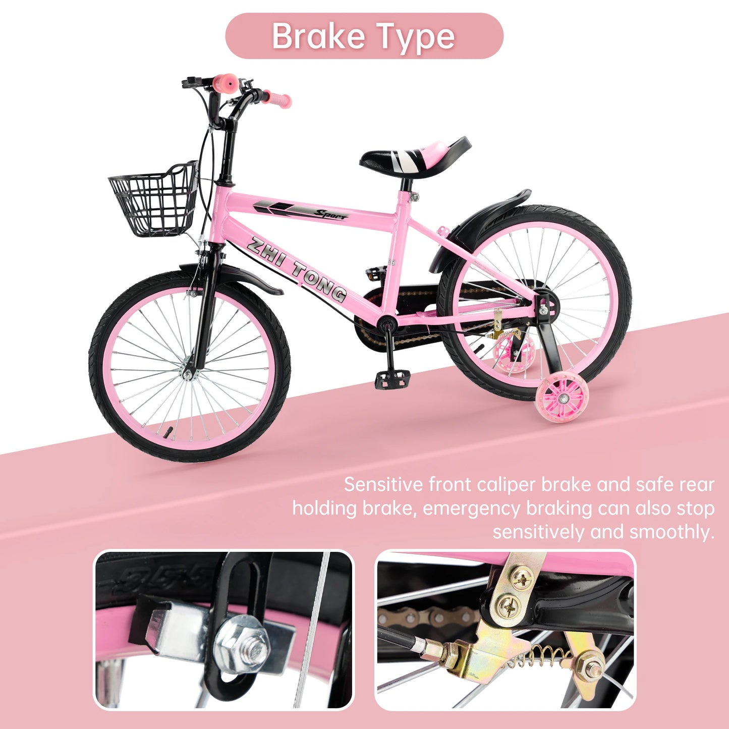 AREYOURSHOP 14/16/18 inch Kid's Bike Child Bicycle for Boys and Girls with Training Wheel for 3 to 10-Year-Old Toddler Beginners