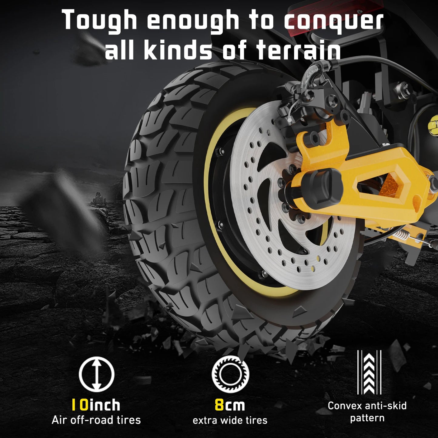 IENYRID IE-ES1 Foldable Electric Scooter 2x1200W Dual Motor Peak 3000W 48V20.8Ah Lithium Battery E-Scooter 10-inch Tires