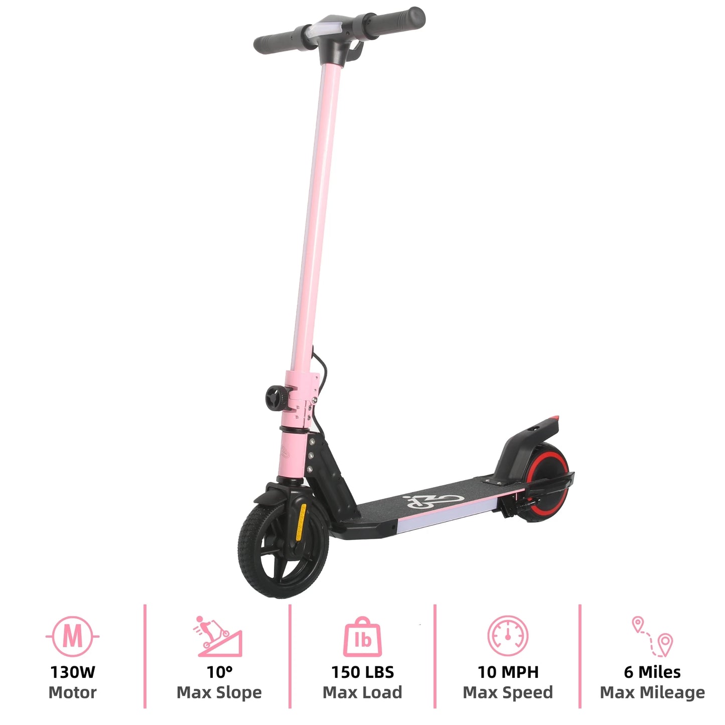 Foldable Electric Scooter EMOKO A43 130W,11Mph,6Mile,Children's Electric Scooter,21.6V 2AH,Suitable for 6-12 Years Old