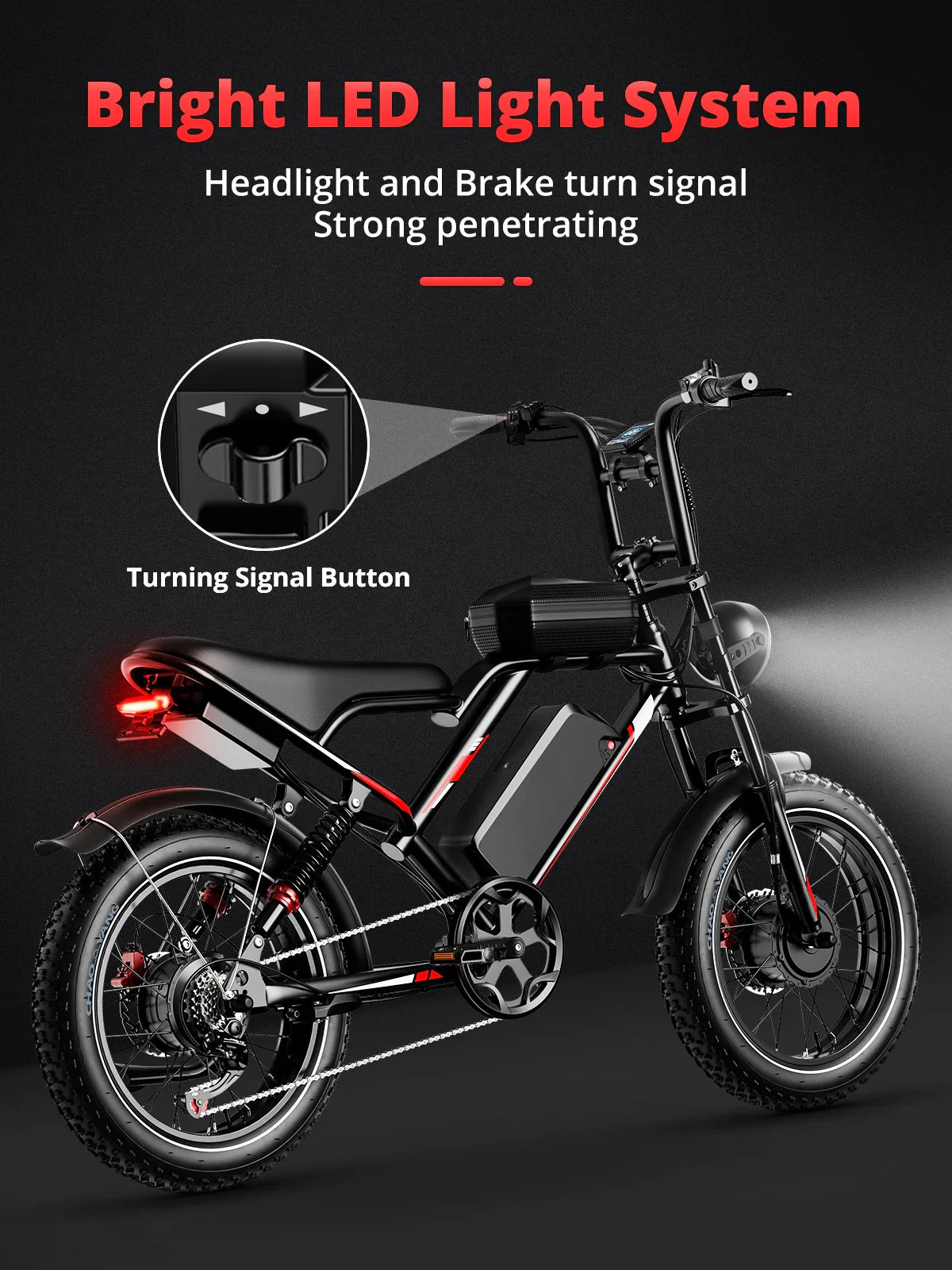 Electric Bike 2000W Dual Motor 48V18AH Battery E Bike Hydraulic Disc Brake 20-inch Tire LCD Display System City Electric Bicycle
