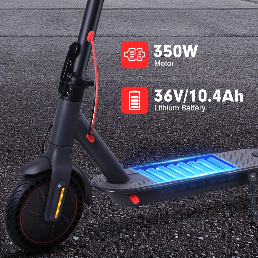 Mankeel 350W Foldable Electric Scooter for Adults E Scooter Dual Brake Max Range 30KM Smart APP 36V 10.4AH Electric Scooter