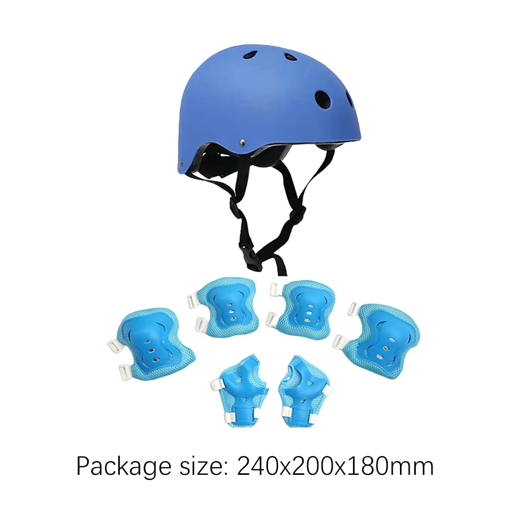 Kids Bike Helmet Knee Elbow Wrist Pads Helmet
