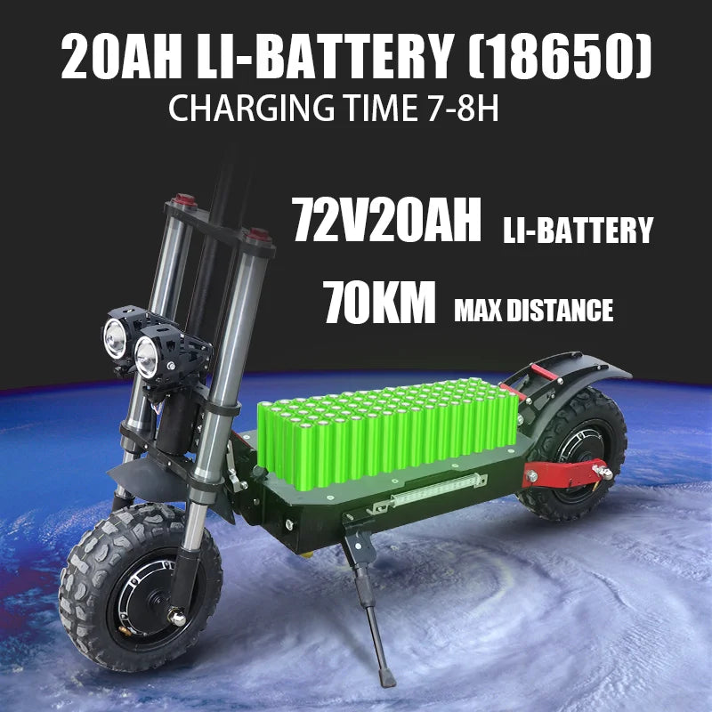 100KM Long Range Electric Scooter