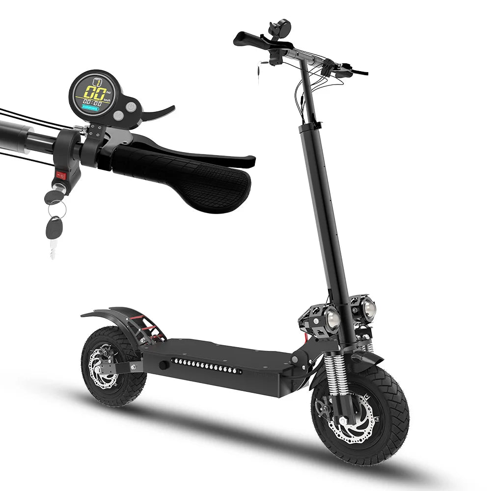 45MPH & 50 Miles Dual Motors 3200W 60V Electric Scooter Adults with/without Lock Long Range Foldable 2 Wheels Commuter Scooter