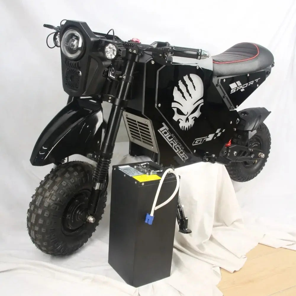 TOURSOR M10 Electric Motorcycle 72V 10,000W Dual-Drive Motor 50AH/55Ah Long-Range Lithium Battery 62 MPH Top Speed 93-Mile Range