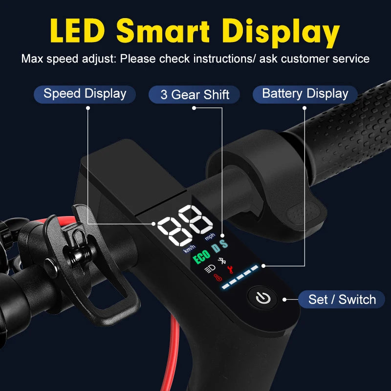 Mankeel MK085 Pro Electric Scooter 350W 36V Max 19MPH Dual Shock Absorption 19Miles Long Range Smart APP Commute E-scooter Adult