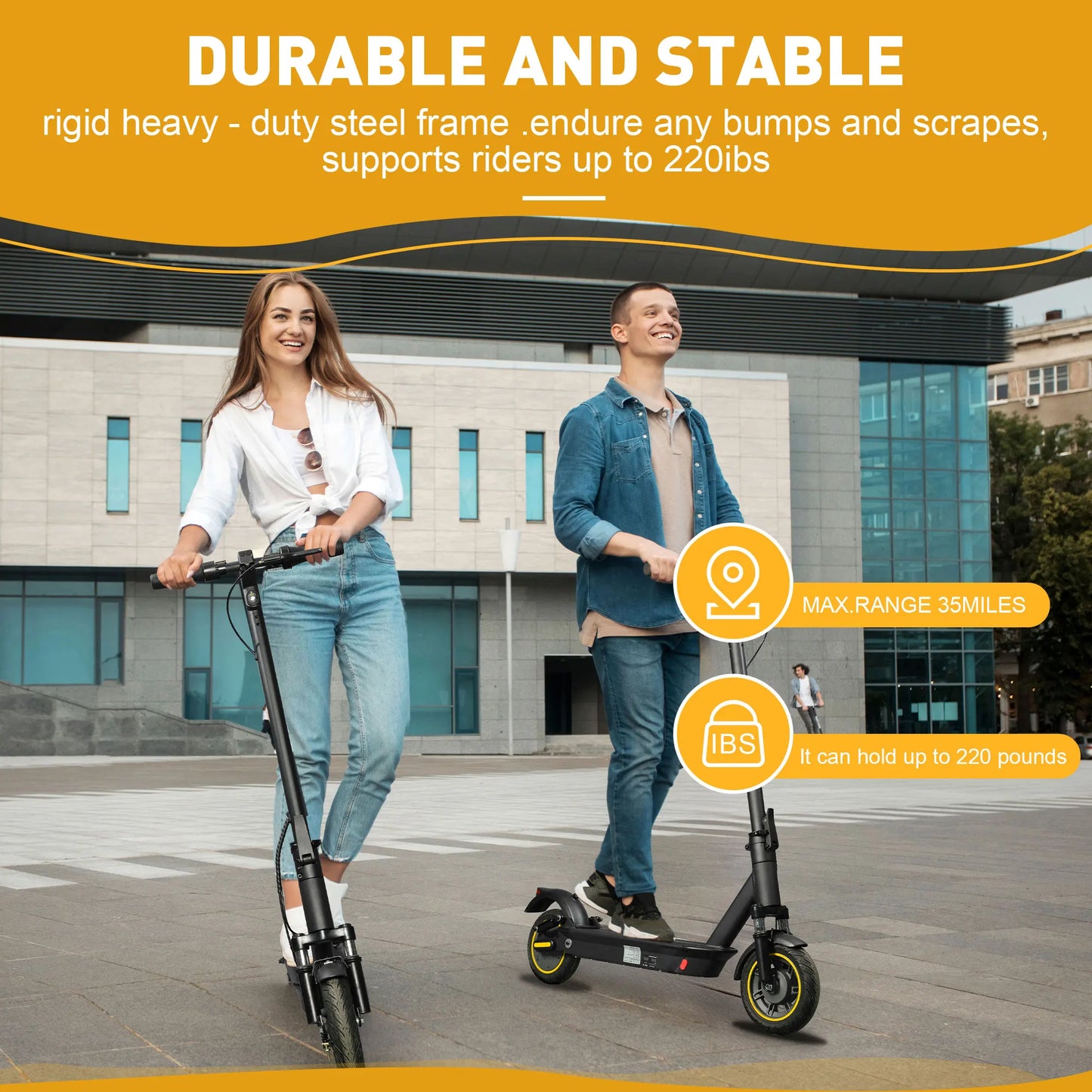 HEZZO G30 Electric Scooter for Adults 500W Motor 36V 15AH Folding Escooter 10 inch Tire City E-scooter APP