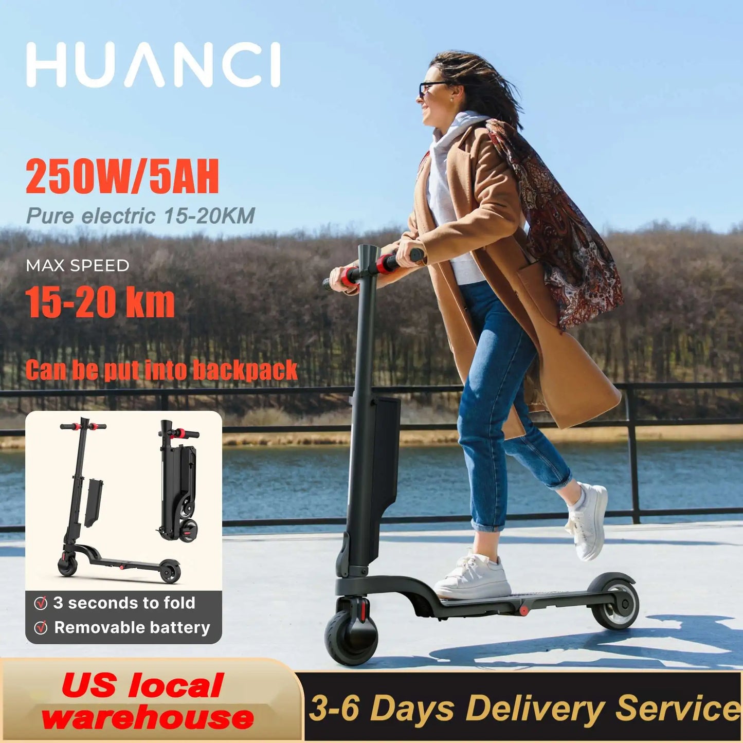 HX X6 E-Scooter for Adults and Kids