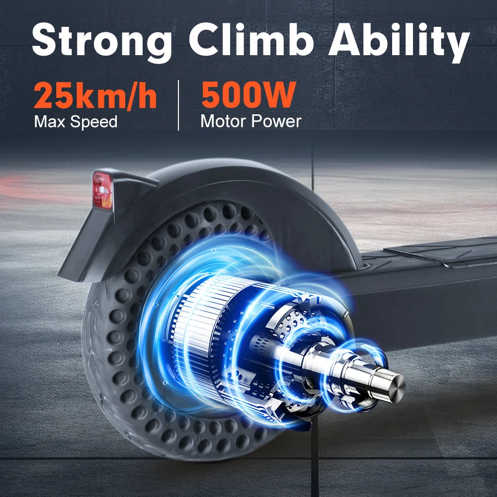 Mankeel Pioneer Electric Scooter 48V 10Ah 16Mph 500W Electric Scooter 10 inch Off-road Tire Folding EScooter for Adults Scooter