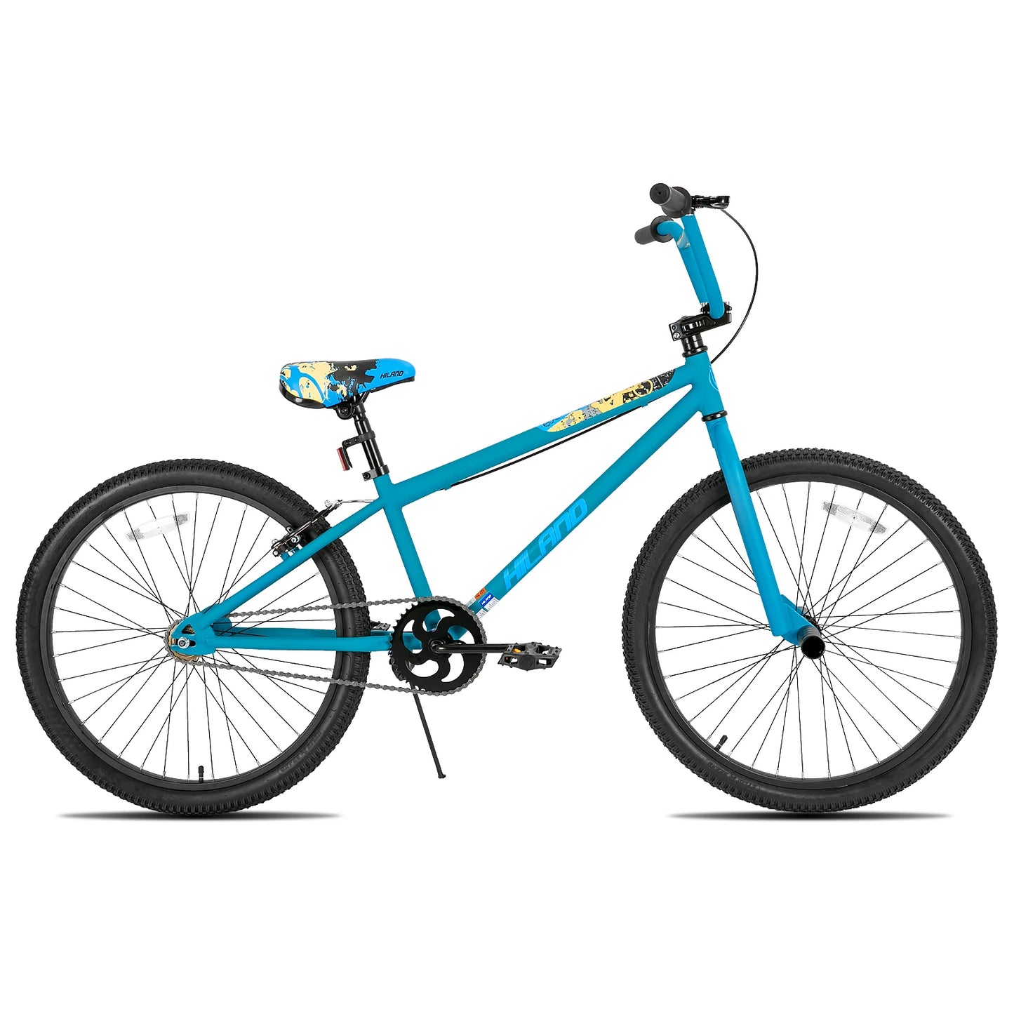 Hiland BMX Bike,24 26 inch,Beginner-Level to Advanced Riders with 2 Pegs,Kid’s Adults Bicycles, Multiple Colors