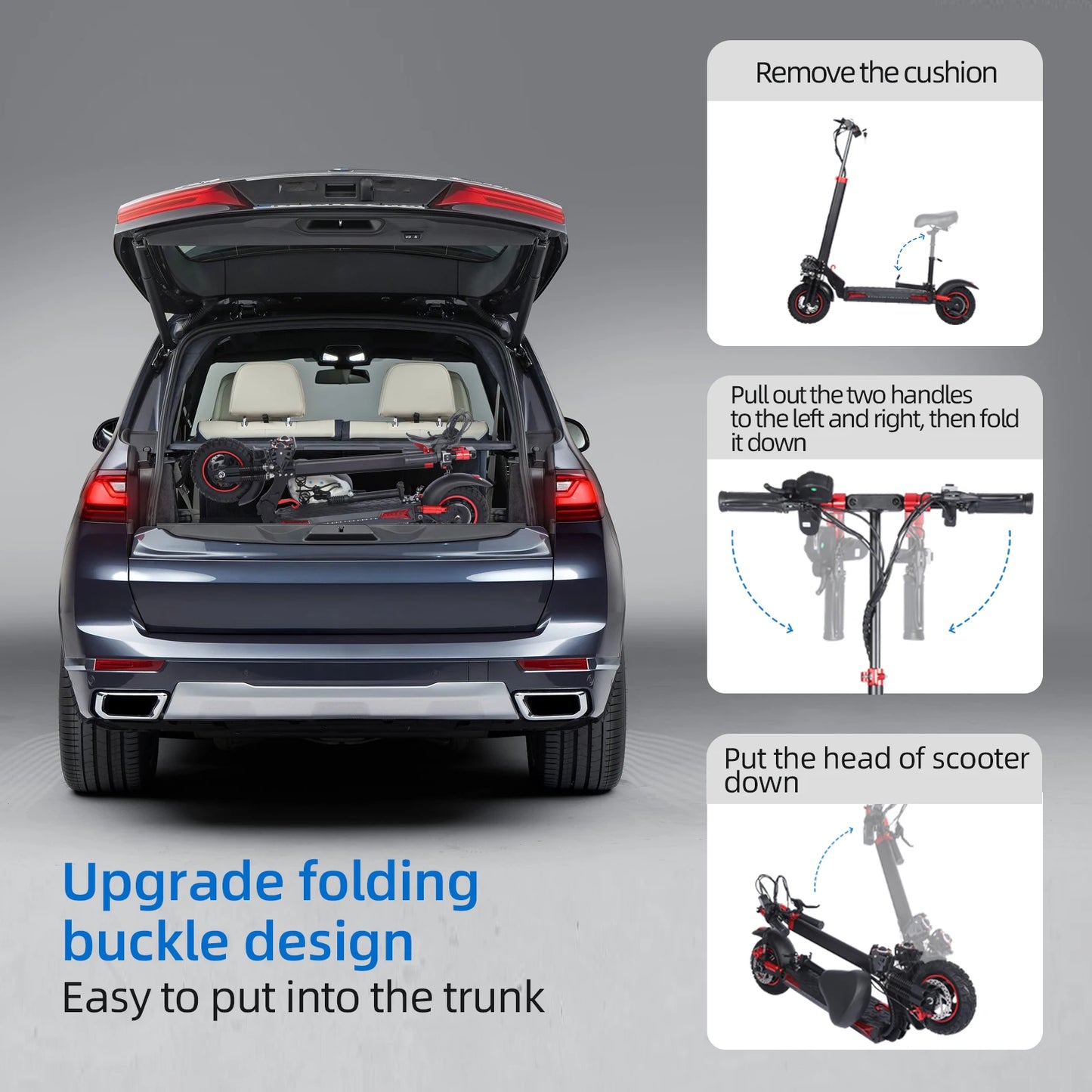 1200W Off-road Electric Scooter with Seat