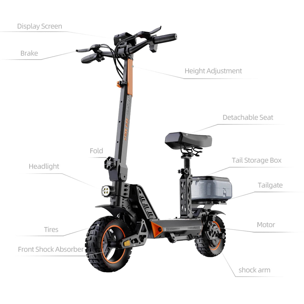 Ruitoo M4Max 1000W 48V/15.6AH Best Selling Electrical Scooter Shipped from USA warehouse