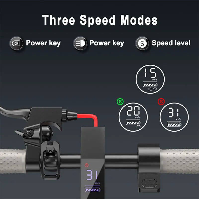 ES80 Electric Scooter 350W 19MPH APP Smart Adult Scooter 21Miles Range Shock Absorbing Anti-skid Folding M365 Kick Scooter