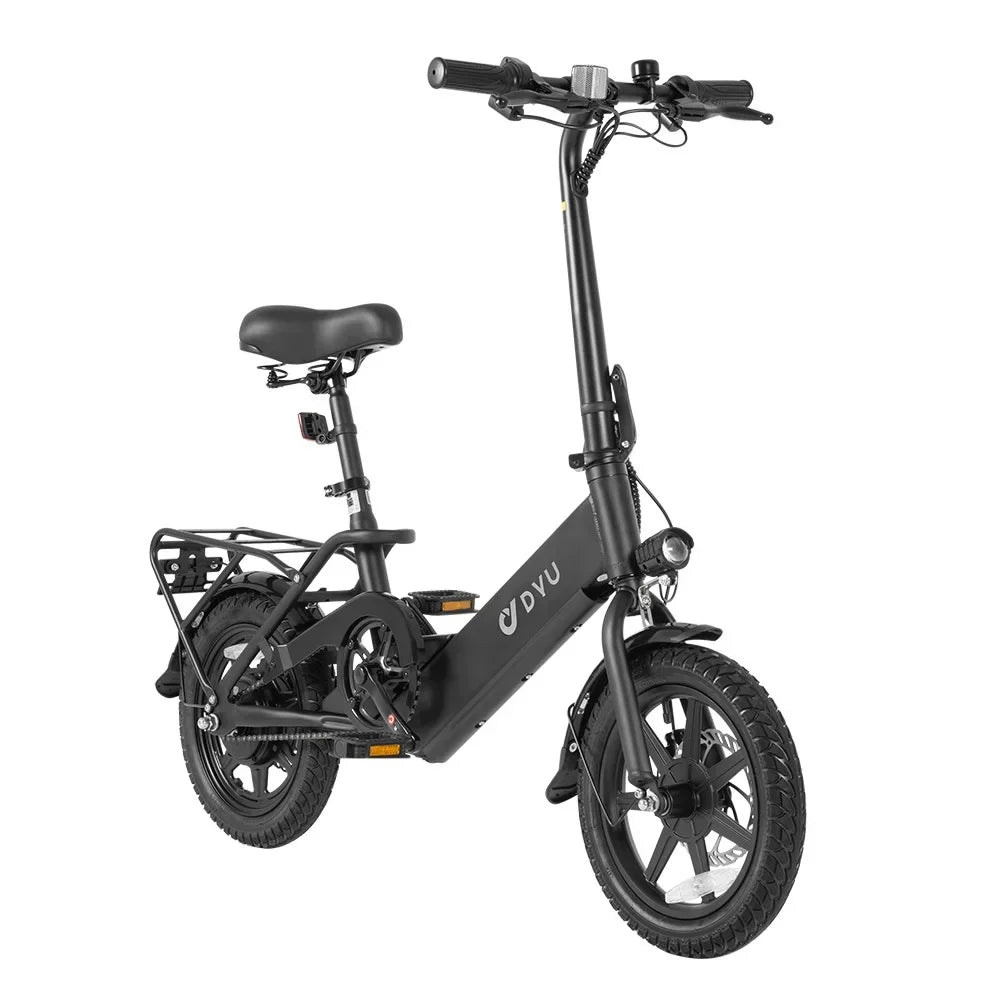 DYU C3 Adult Electric Bicycle, 250W city ebike, 36V 7.5AH E-bike, 14 Tire Foldable Electric Bike