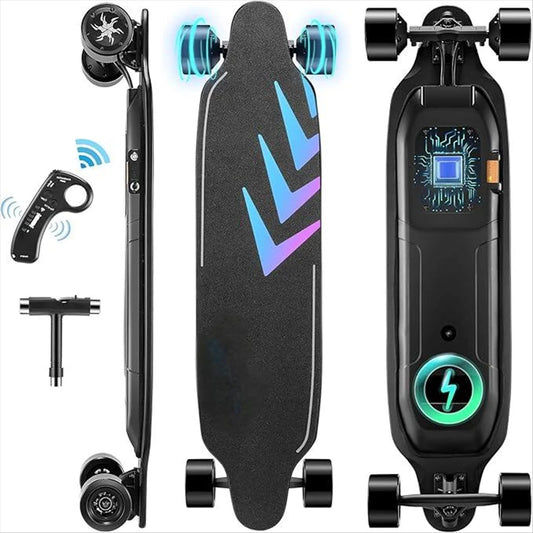 38" Electric Skateboard with Remote Control, 300 lbs Max Load