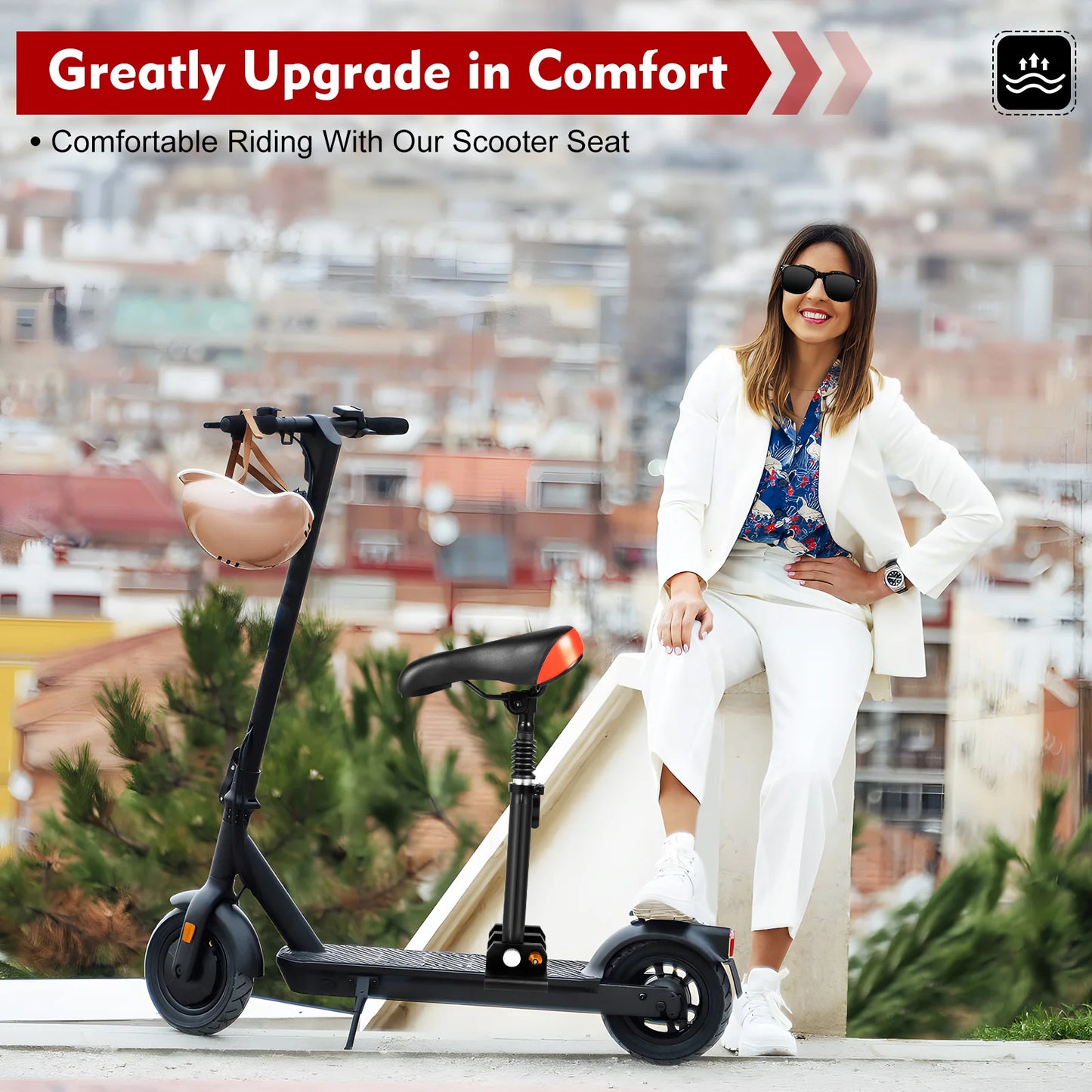 Electric Scooter Seat, Folding Saddle Seat