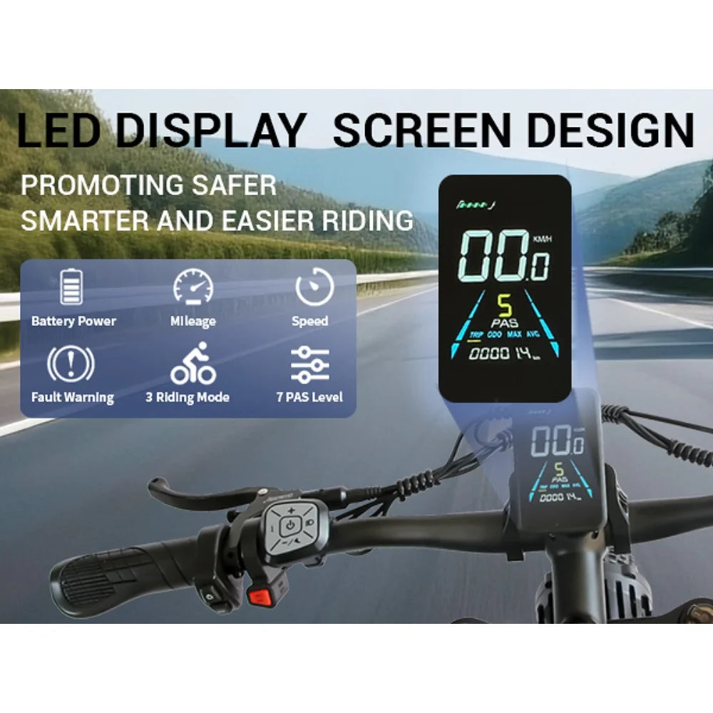 ORLMS MX500 E Bike Peak 3000W Dual Motor 52V25AH Lithium Battery Electric Bicycle 24-inch All-terrain Fat Tires Electric Bike