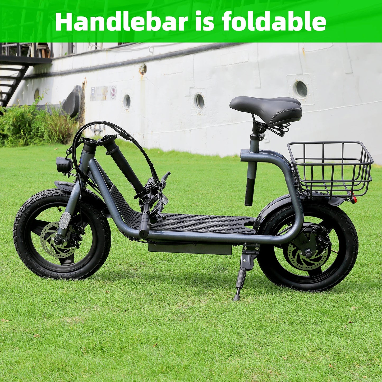 Peak 1200W Electric Scooters for Adults 14" Tire, 500Wh Battery, 30Miles Range, 20MPH Top Speed, Adjustable Electric Scooter