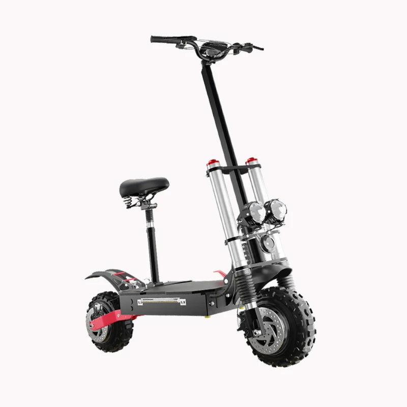 SMATEIGHT X60 6000W Dual Motor Adult Electric Scooter Speed up to 50MPH 72V 20AH 11 Inch Off-Road Tires Foldable E-Scooter