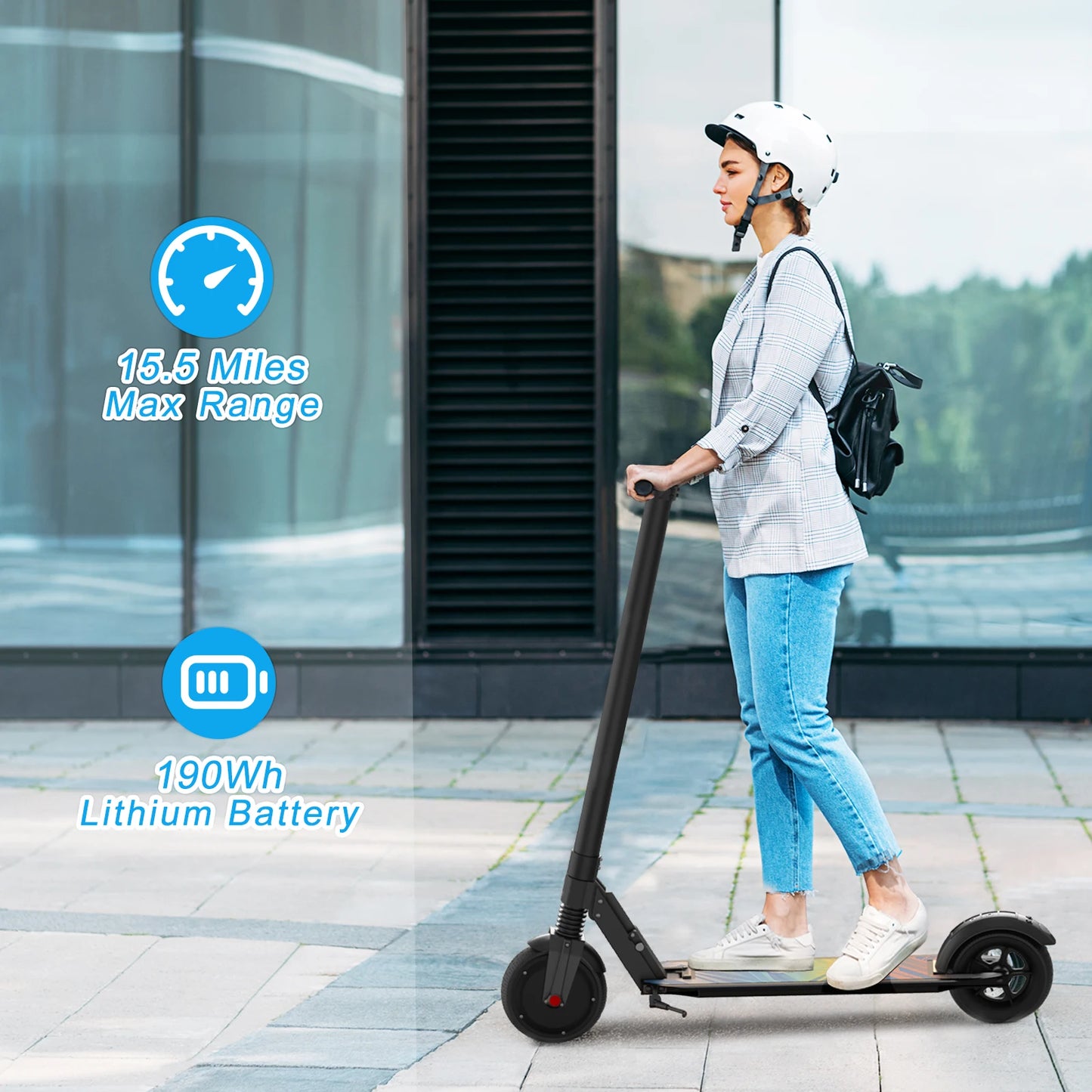 Electric Scooter Commuter E-Bike For Adults Foldable Commuter E-Scooter With Cruise Control Dual Braking System Shock Absorption