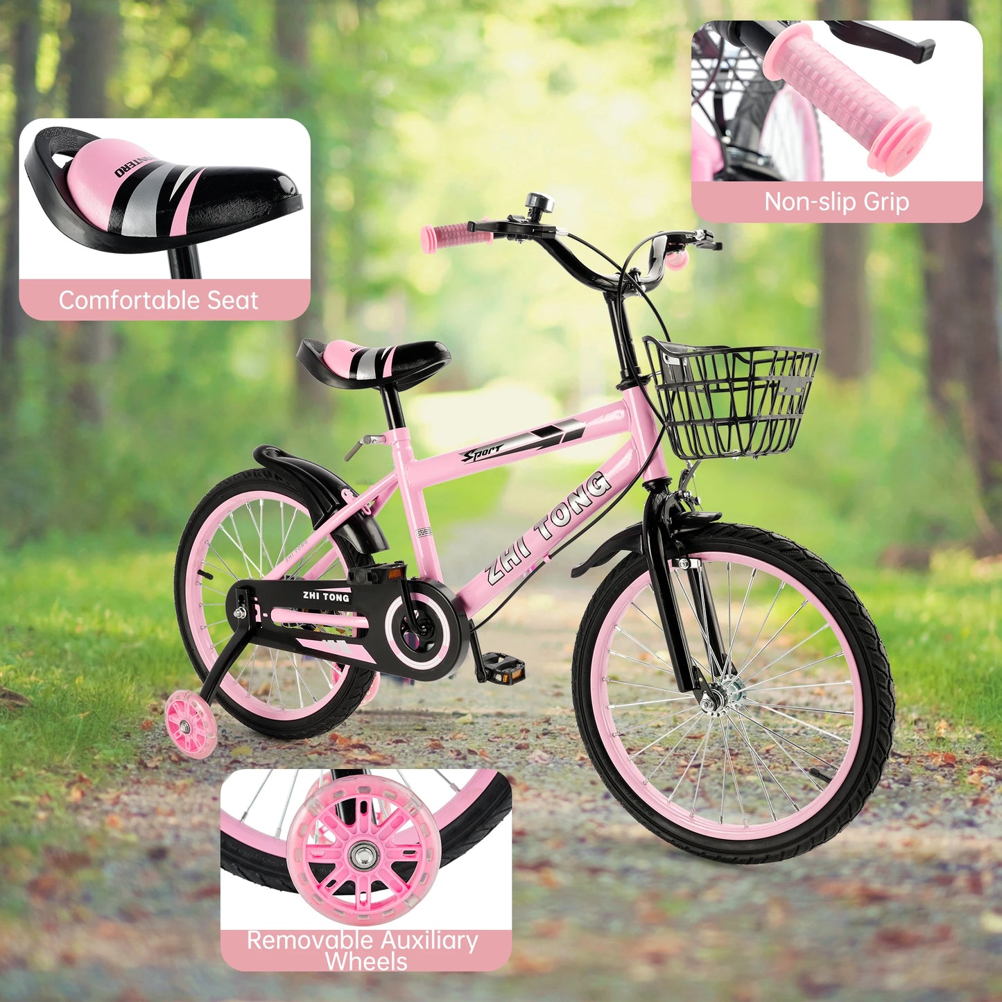 AREYOURSHOP 14/16/18 inch Kid's Bike Child Bicycle for Boys and Girls with Training Wheel for 3 to 10-Year-Old Toddler Beginners