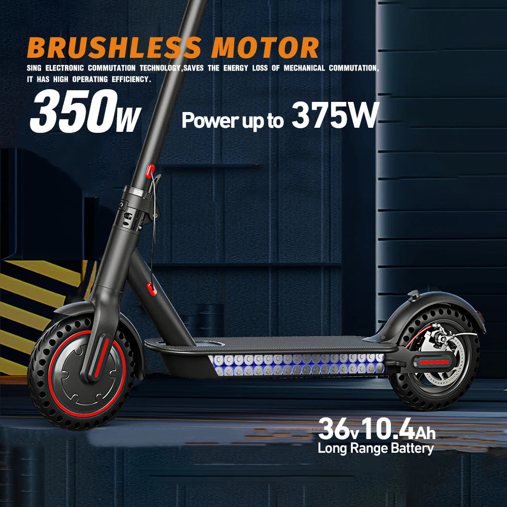 FREEBOY J-03 Adult Electric Scooter 350W Motor 36V 10.4AH Folding E-Scooter 8.5 Inch Tire City eScooter