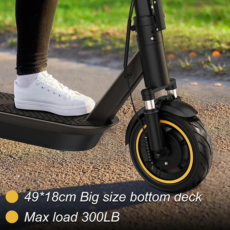 AOVOPRO ESMAX electric scooter, 500W power motor up to 40km/h,With dual braking system and dual suspension design