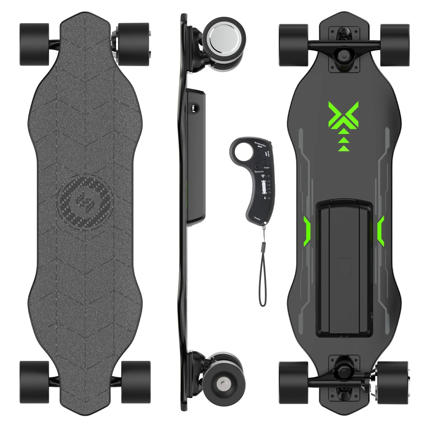 Isinwheel V6 Adult Electric Skateboard 25.2V 2Ah Battery Four-wheel  E-skateboard 74*51mm tire  E-scooter