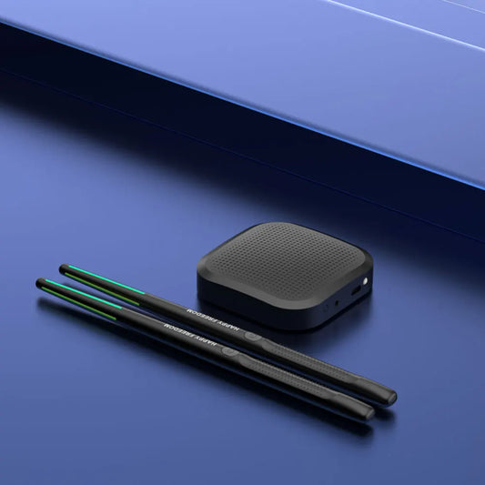 Air Drum with Drumsticks Portable Electronic Virtual Air Drum Drumsticks Pedals Smart Electronic Drum Set Gift for Adults Kids