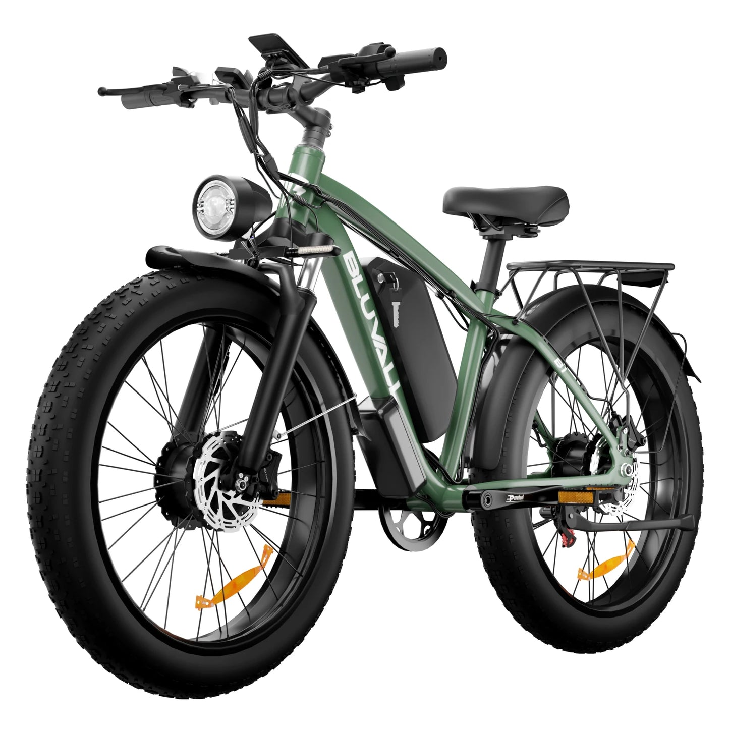 48V 2000W Electric Bike with 22.4AH Battery 26" Fat Tires for All-Terrain High-Speed Commuting Long Range Riding