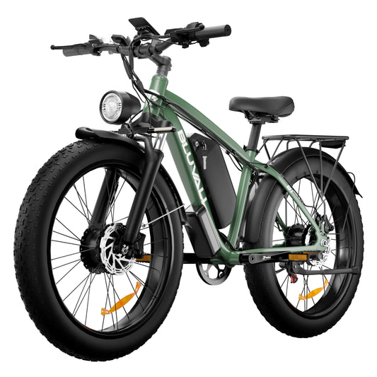 48V 2000W Electric Bike with 22.4AH Battery 26" Fat Tires for All-Terrain High-Speed Commuting Long Range Riding