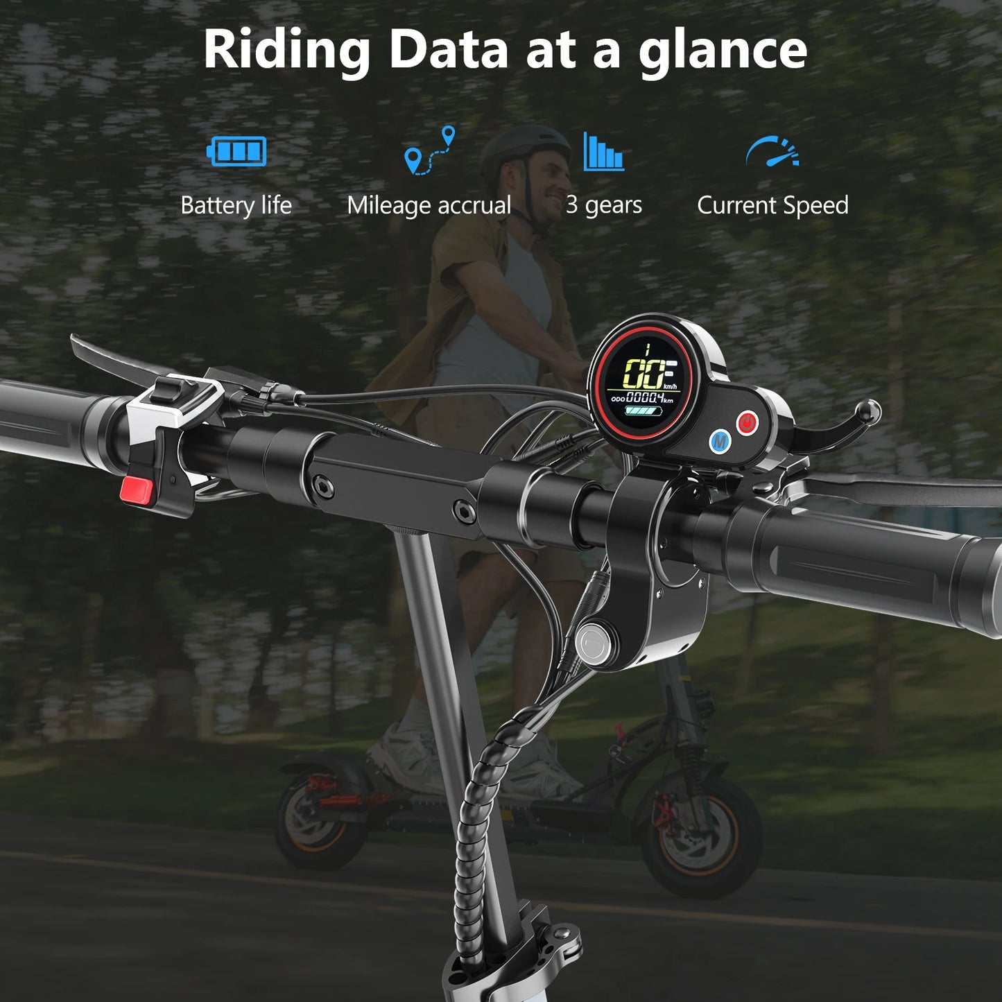 IENYRID iE-A1 Foldable Electric Scooter 800W/48V/12.5 AH E-Scooter Max Speed 45KM Per Hour Max Range 20-30KM E-Scooter