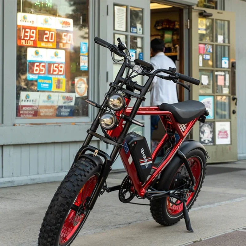 Enffe ES2S 1500W Electric Bike 48V 22.5 Ah Battery E-bike,Fat Tire Electric Bicycle 32mph Shock Absorber e bike dirt bike adults
